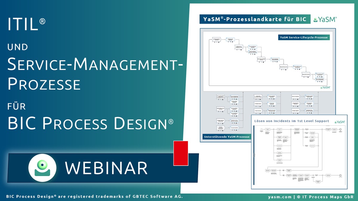 Webinar: ITIL und Service-Management-Prozesse für BIC Process Design