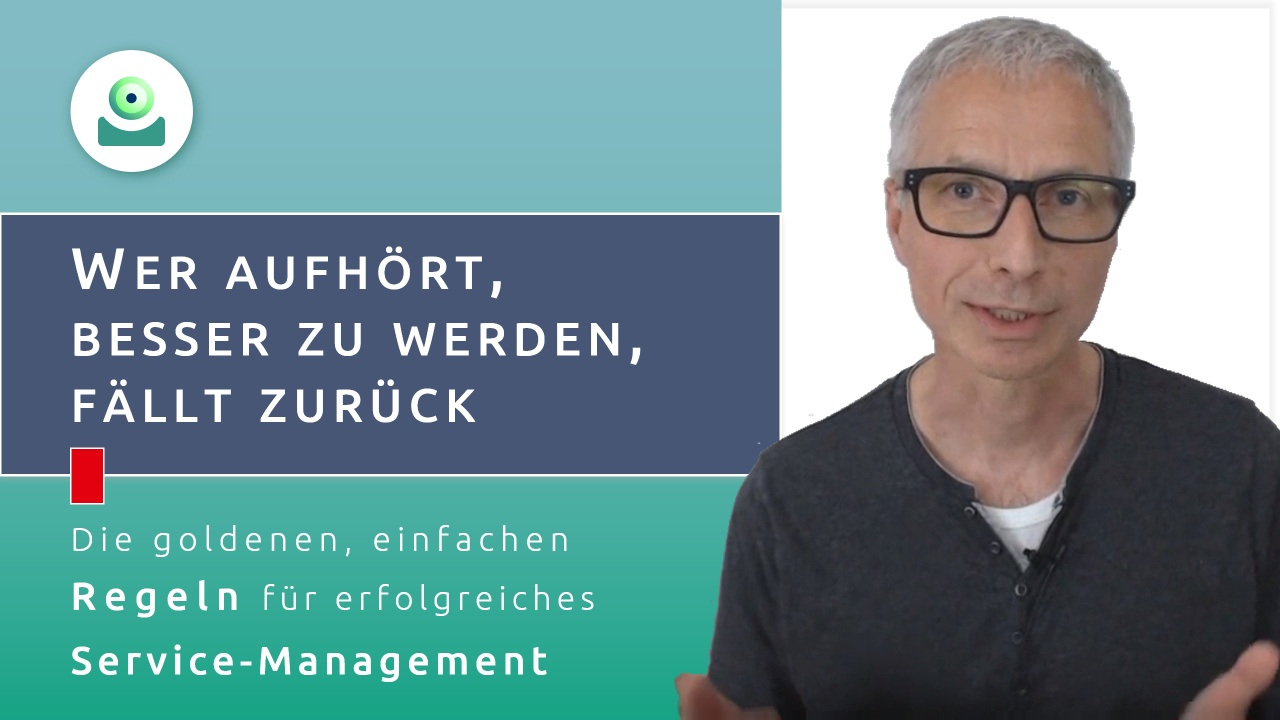 Video zum CSI-Prozess (Kontinuierliche Service-Verbesserung - Continual Service Improvement): Wer aufhört, besser zu werden, fällt zurück.