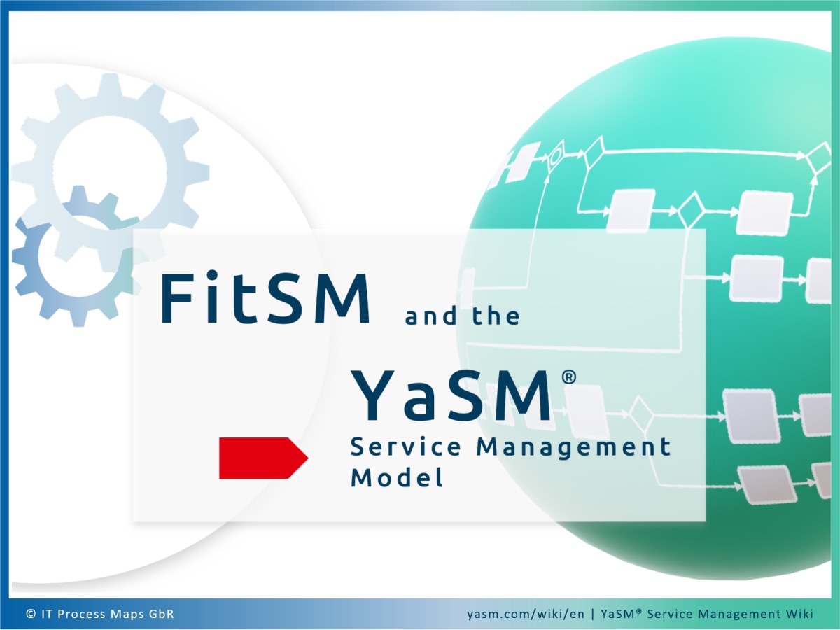 While FitSM includes documents with requirements and supporting guidance, YaSM provides a ready-to-use process model for service management in popular formats, such as Visio and ARIS.