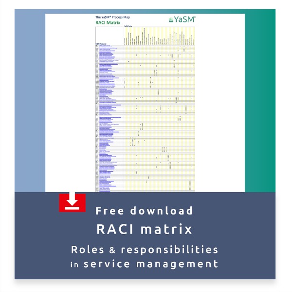 Free download: RACI matrix for service management.