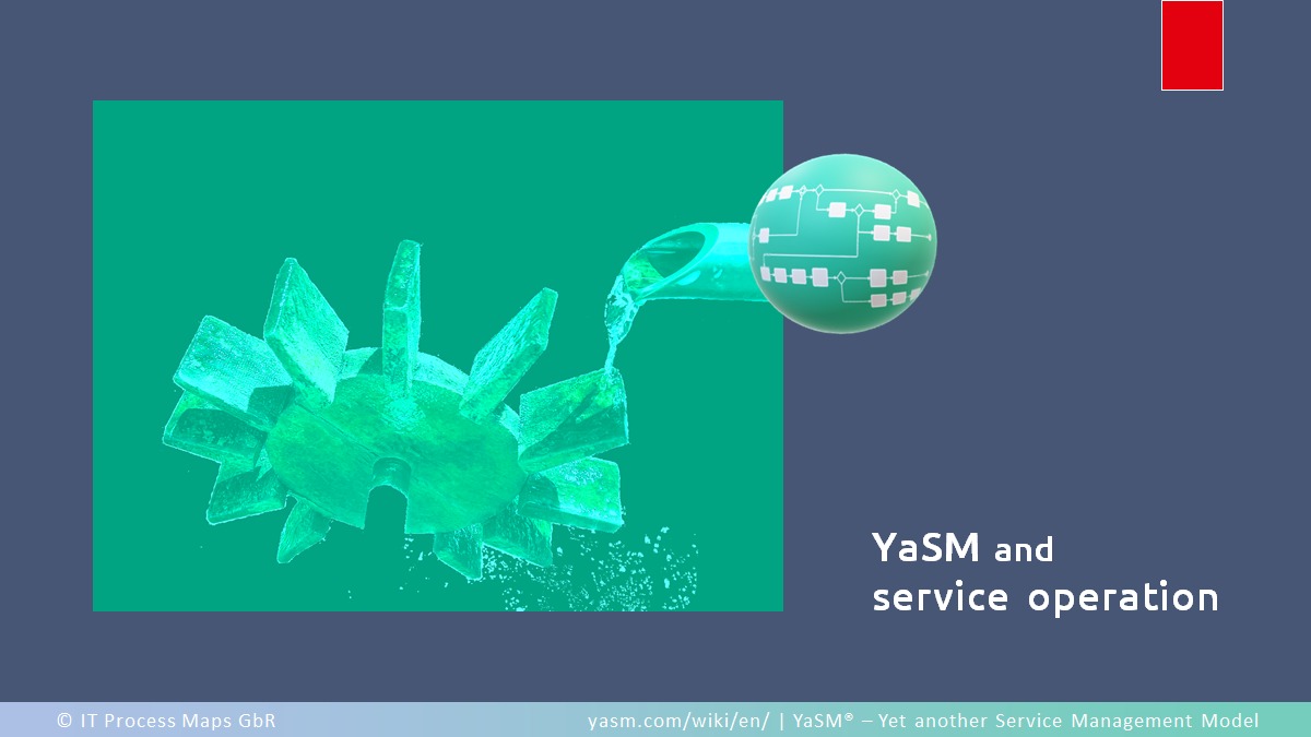 Is the purpose of YaSM's operational process different from ITIL® and what's special about service operation in YaSM?