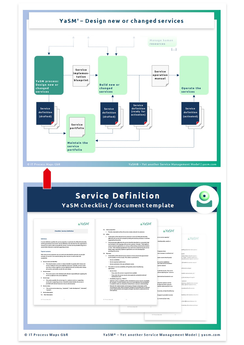 Service definition template. YaSM service management document templates and checklists (example).
